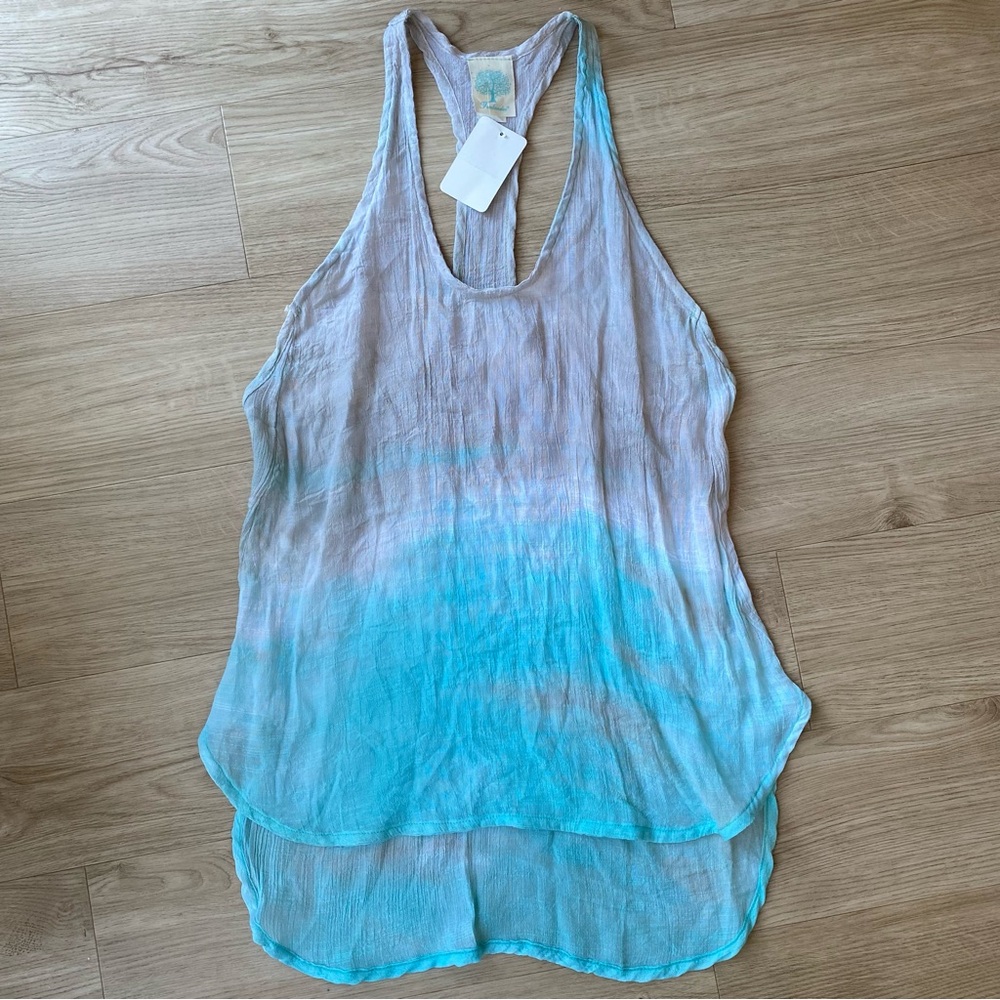 ❤️ NWT Freeloader Semi-Sheer Ombré Racerback Tank Top - Small